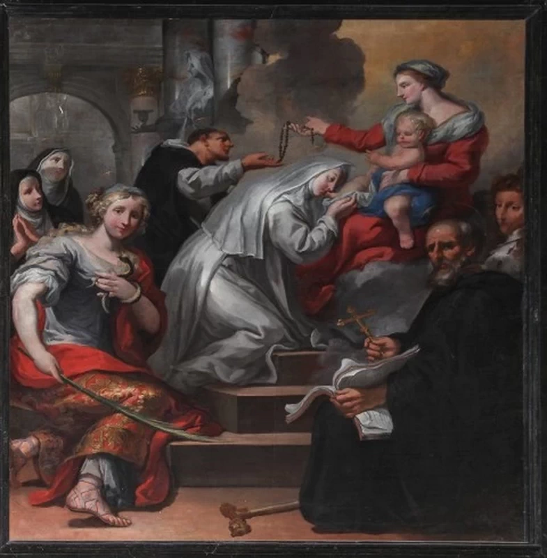 Pier Dandini - Madonna del rosario e santi